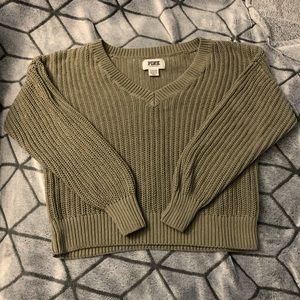 VS PINK GREEN KNIT SWEATER